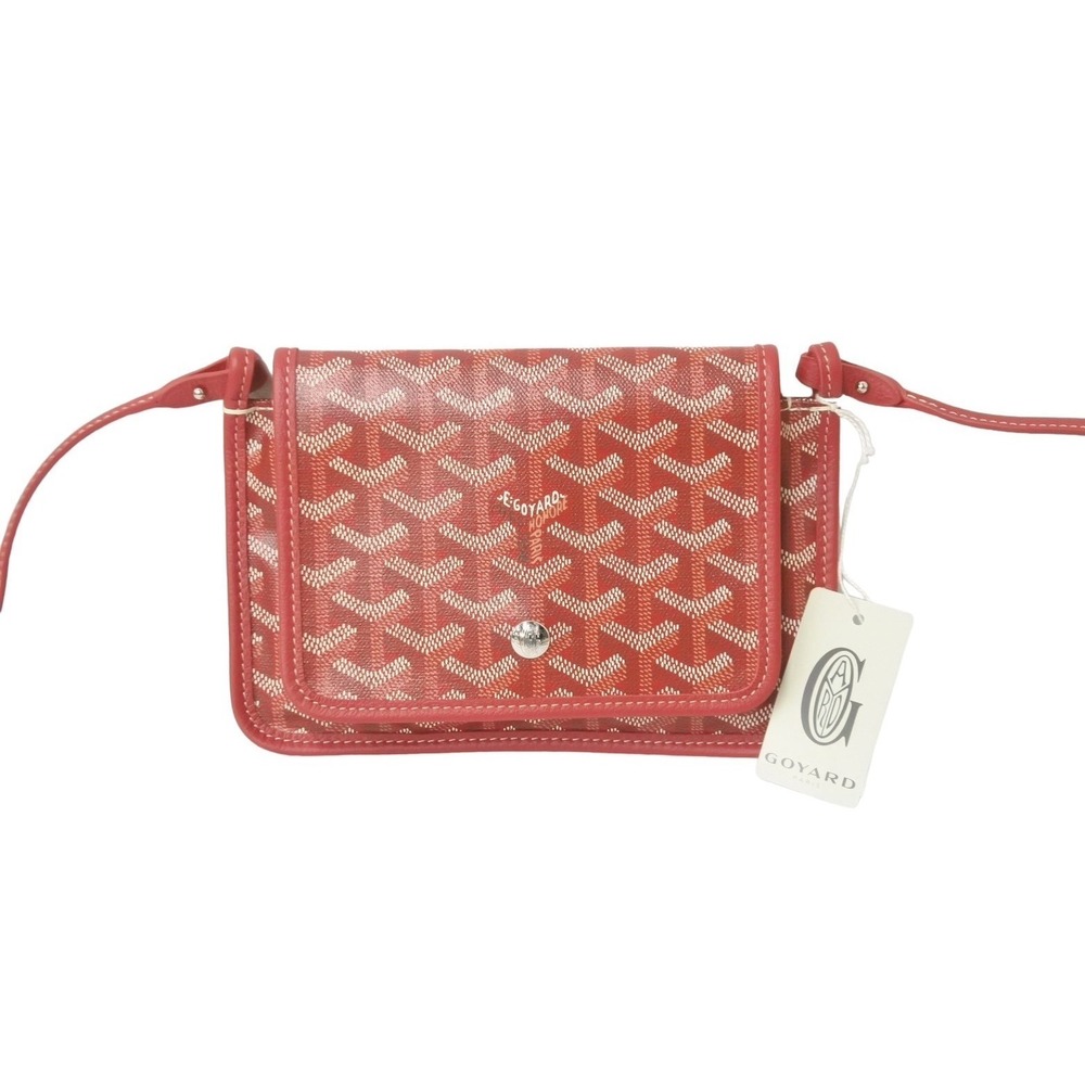 Goyard shoulder bag red wallet leather Plumet pouch